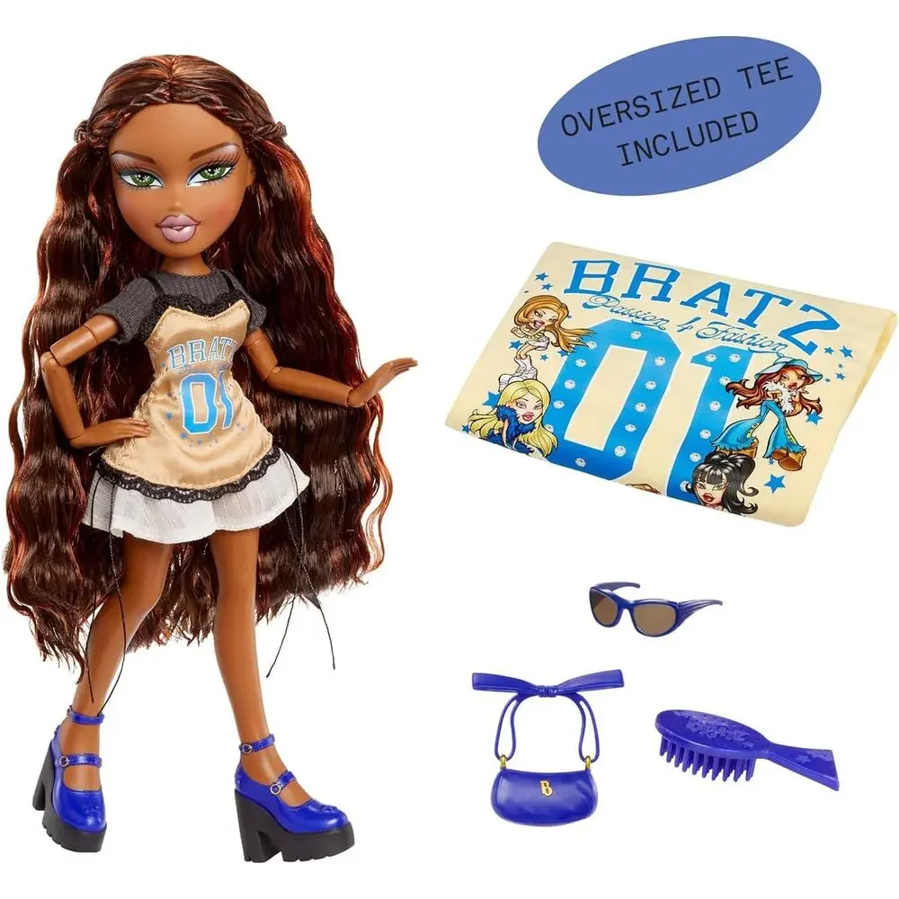 Bratz Stylin' Sasha Fashion Doll with Customizable T-Shirt for You NWT